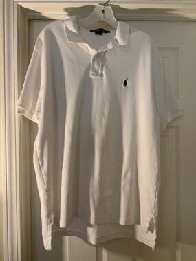 Polo Ralph Lauren Men's Classic Fit Mesh Polo Shirt White Large